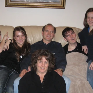 The Wernli family on the couch