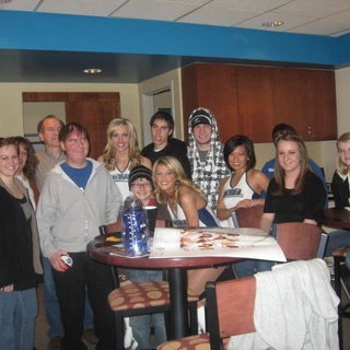 Wernli family at the Jazz game