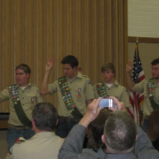 Alex at his eagle court of honor