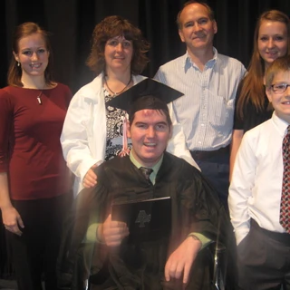 The Wernli family at Alex's graduation