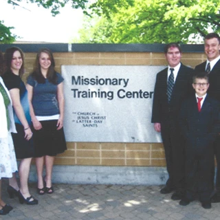 Wernli family in front of the MTC