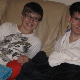 Alex and Josh on Christmas