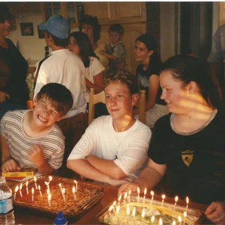 Alex with Annd and Chaz on their birthday