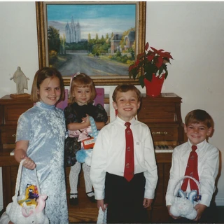 Anna, Chris, Alex, and Nicole on Easter