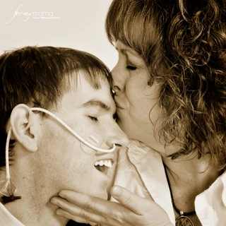 Mom kissing Alex, For My Momma, Nov 2011