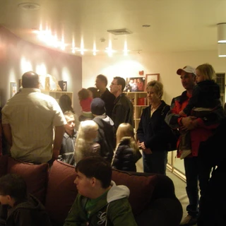 Family gathered with Alex at Make A Wish