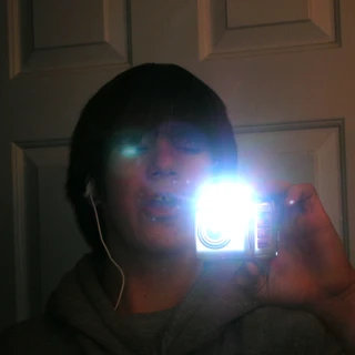 Alex taking funny selfie