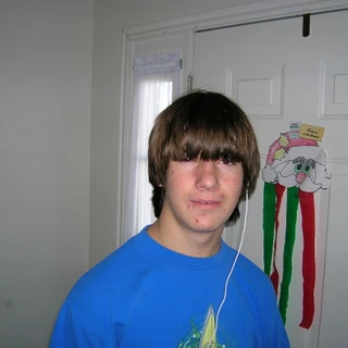 Alex by the front door