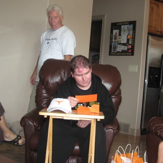 Alex reading his card (2)