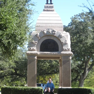 Alex and dad at the Alamo