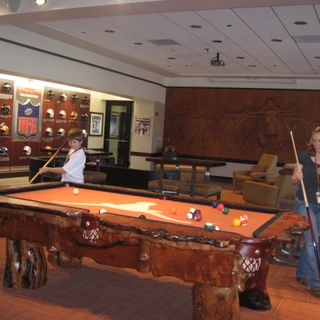 Alex and Josh playing pool
