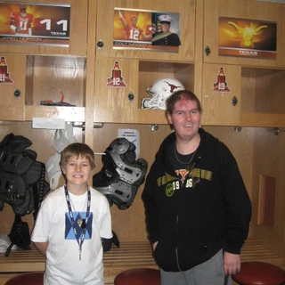 Alex and Josh in the locker room