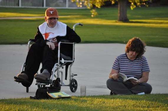 Alex and Mom at the park