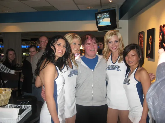 Alex with the Jazz girls