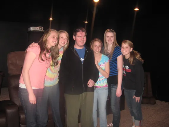 Alex with the young women