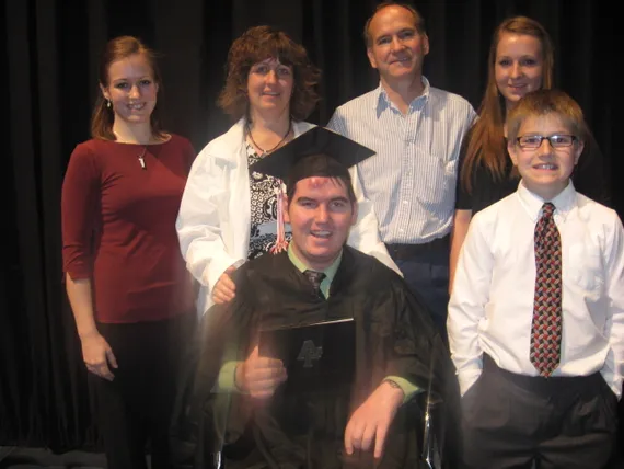 The Wernli family at Alex's graduation
