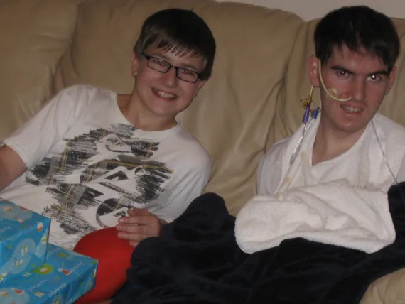 Alex and Josh on Christmas