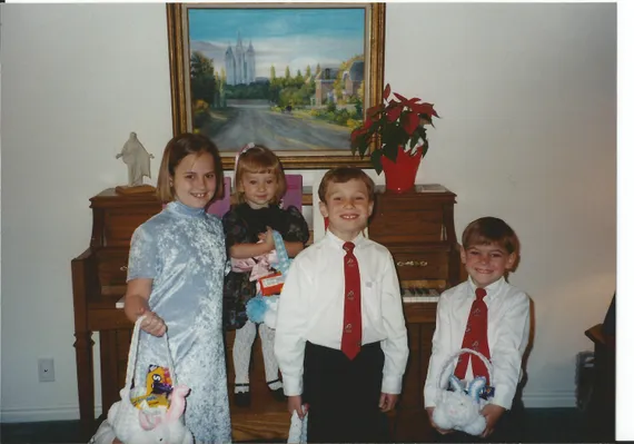 Anna, Chris, Alex, and Nicole on Easter