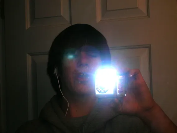 Alex taking funny selfie