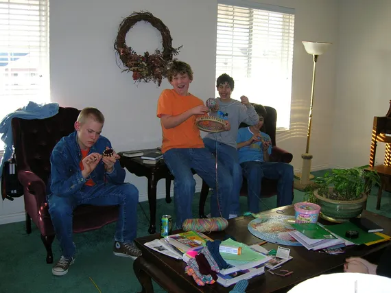 Alex's friends (Clayton, Matt, Daniel, and Jacob)