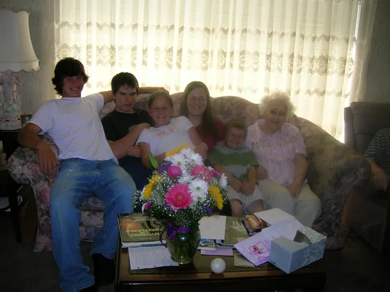 Wernli kids with Grandma Gatrell