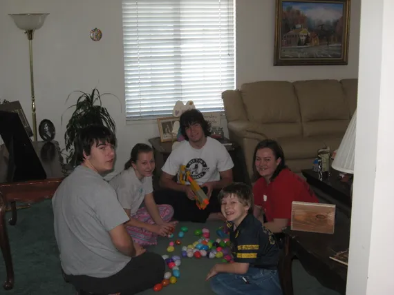 Wernli kids on easter