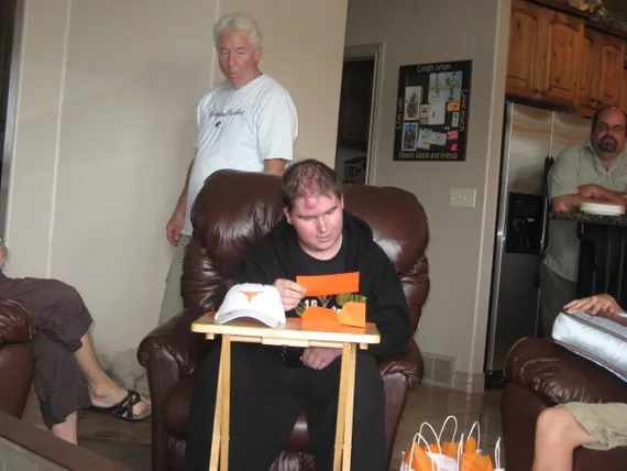 Alex reading his card (2)