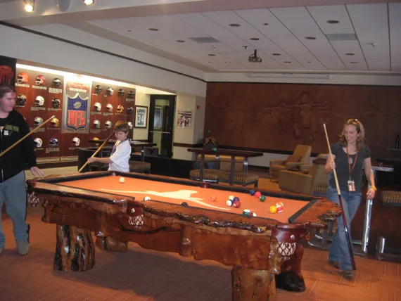 Alex and Josh playing pool