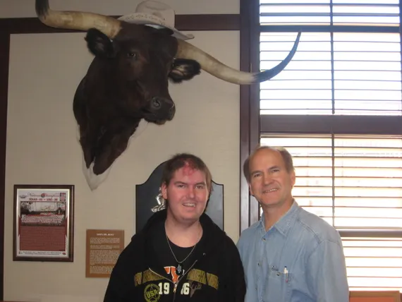 Alex and Dad by Longhorn