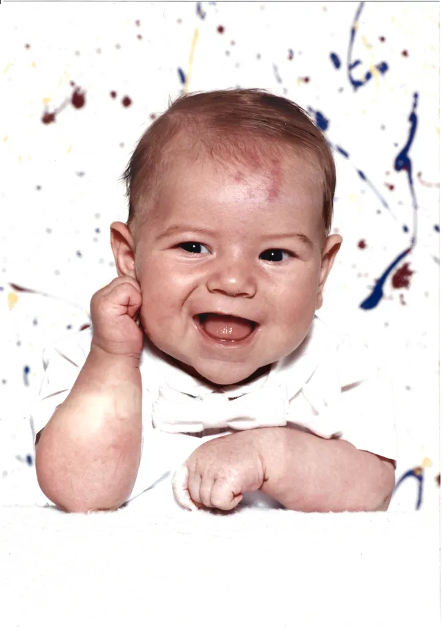 Alex as a baby